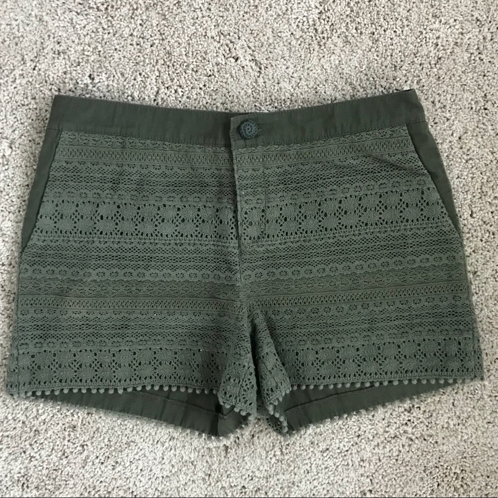 Anthropologie crochet shorts